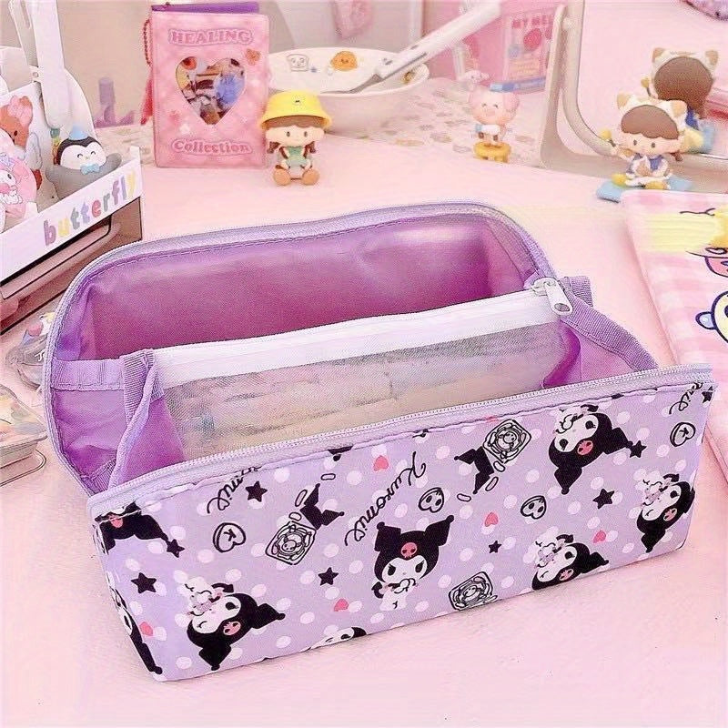 Clow Double-Layer Three-Dimensional Pencil Cinnamon Meilti Storage Bag Large Capacity Cute