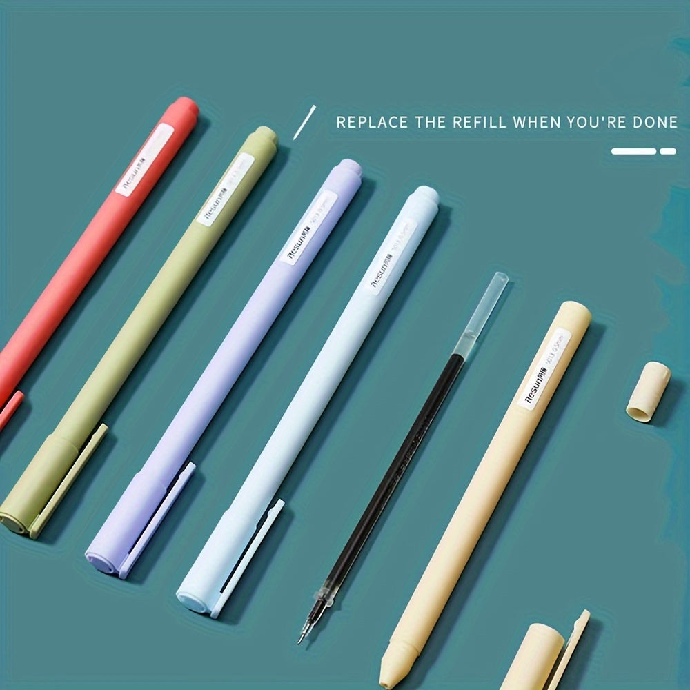 30pcs, 30pcs 0.5mm Colored Ink Gel Pens Set Morandi Macaron Color