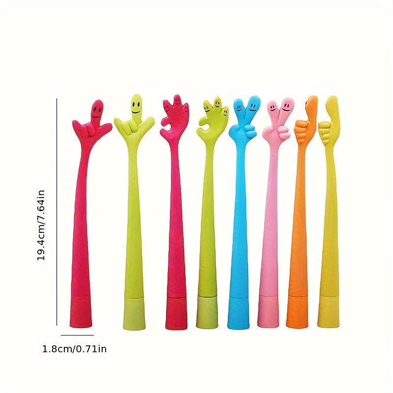 10pcs Fun Bendable Finger Ballpoint Pens - Creative Office Supplies & Craft Gift Set