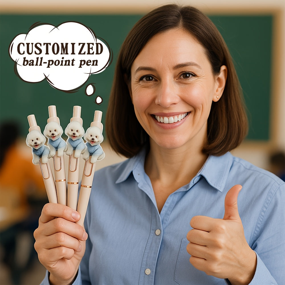 Personalized ballpoint pen, DIY photo custom motivational ballpoint pen, acrylic pet photo printing
