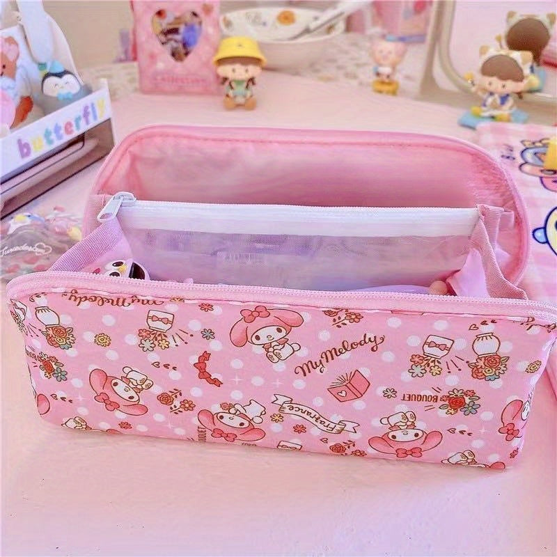 Clow Double-Layer Three-Dimensional Pencil Cinnamon Meilti Storage Bag Large Capacity Cute