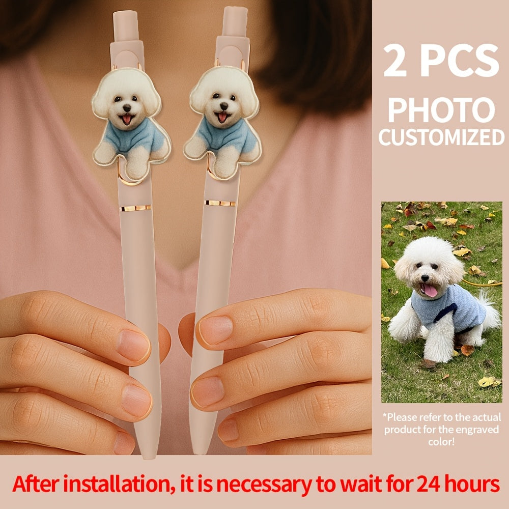 Personalized ballpoint pen, DIY photo custom motivational ballpoint pen, acrylic pet photo printing