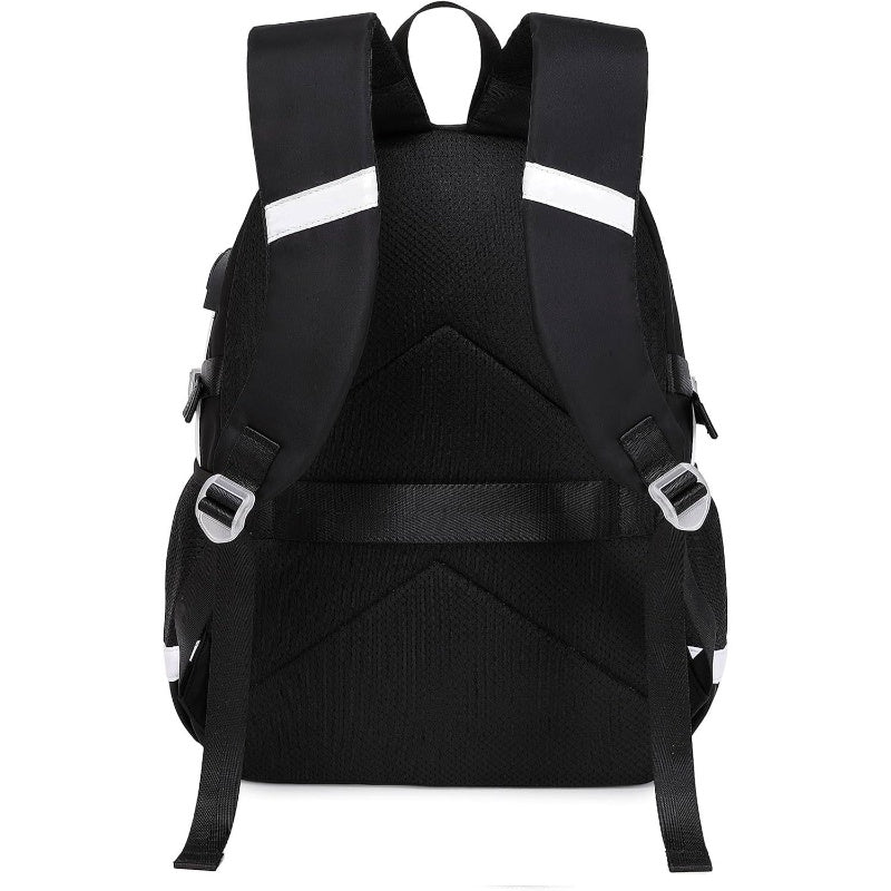Women Casual Backpack Set School Bookbag Set Cute Laptop Ruaksack Black