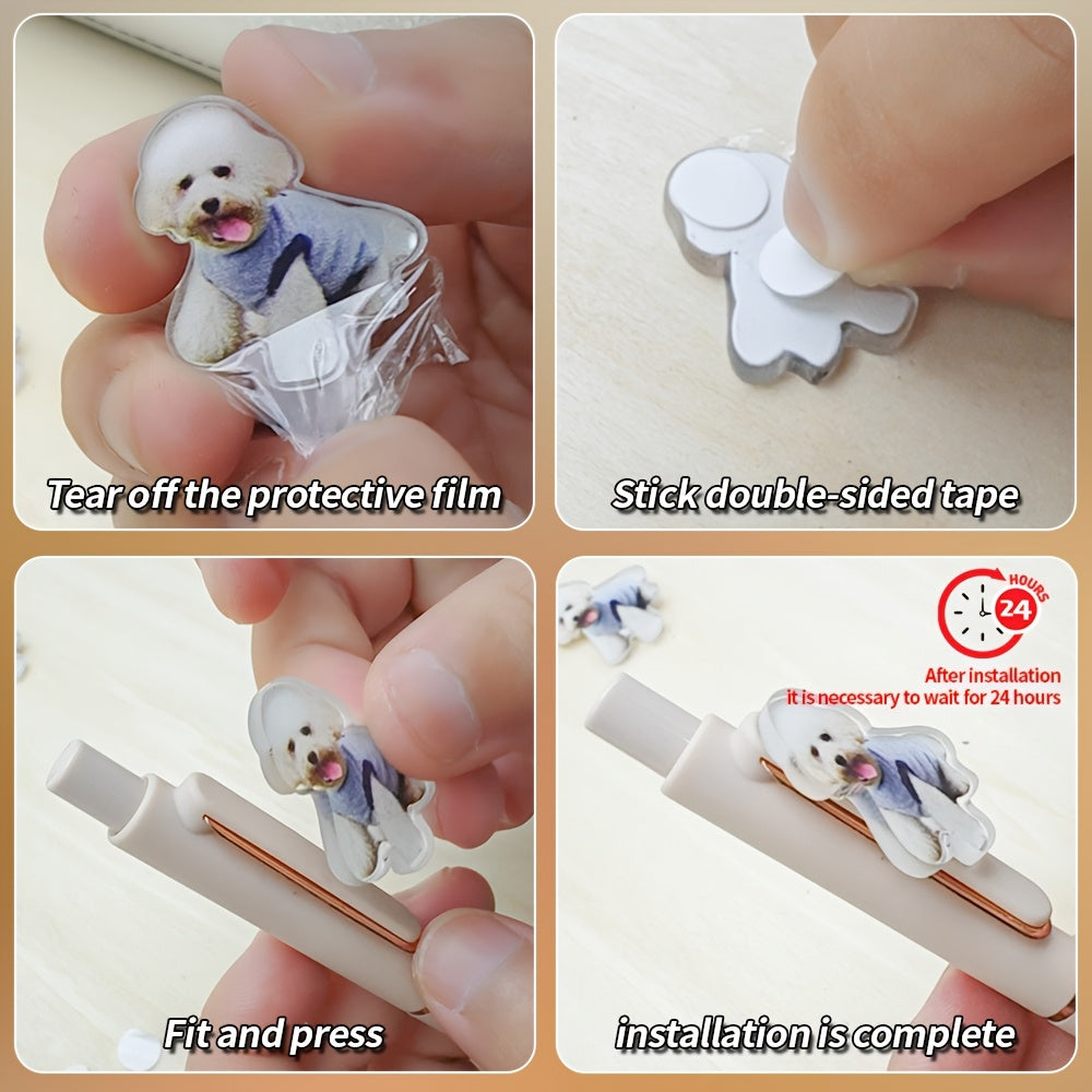 Personalized ballpoint pen, DIY photo custom motivational ballpoint pen, acrylic pet photo printing