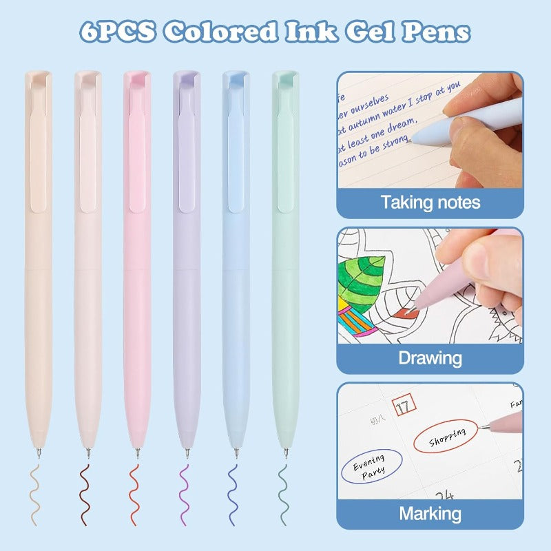 MoKo 56 PCS Aesthetic School Supplies with Pencil Pouch Cute Stationery Set for Students Office