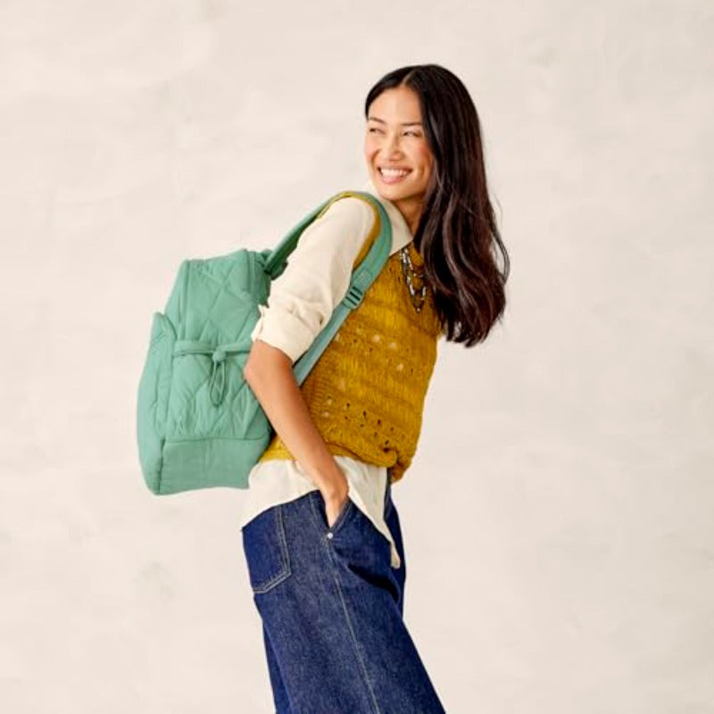 Vera Bradley Featherweight Bancroft Backpack Beryl Green