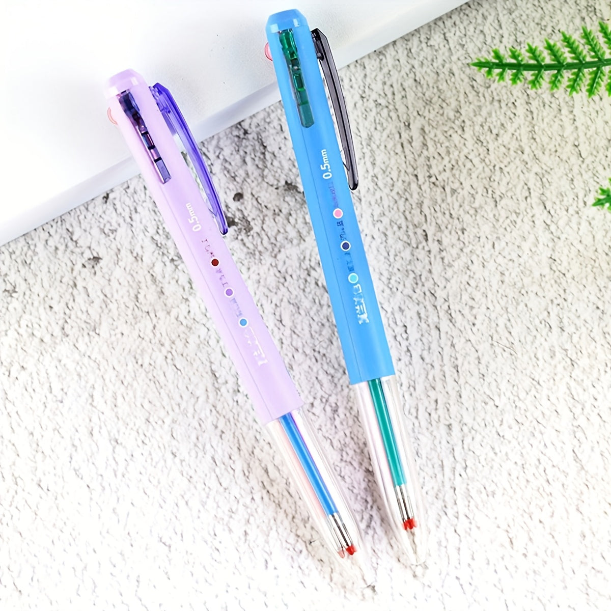 6pcs Fine Point Gel Pens 6pcs Fine Point 0.5mm Click Gel Pens