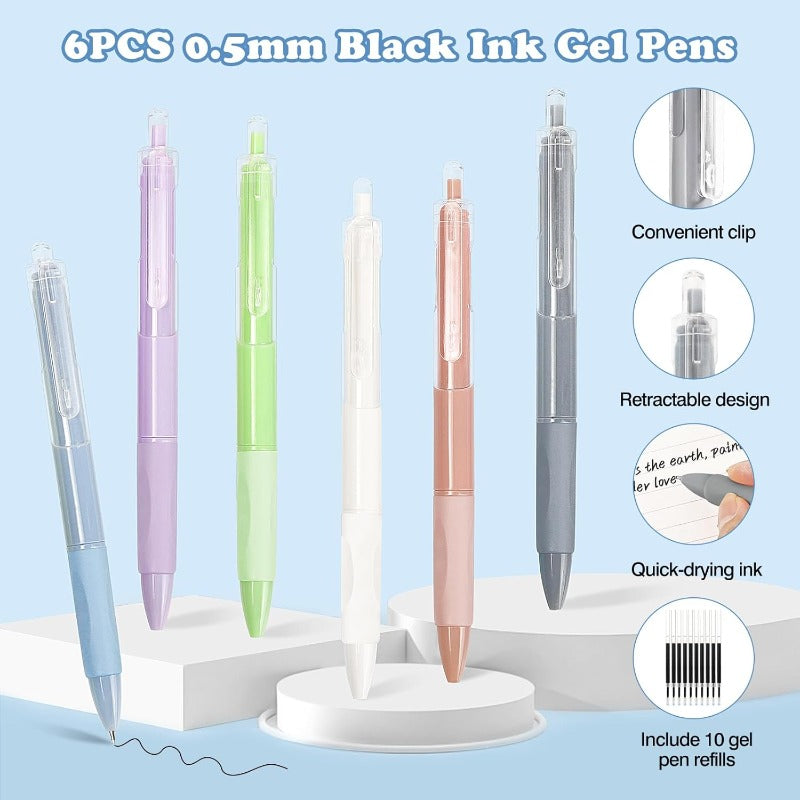 MoKo 56 PCS Aesthetic School Supplies with Pencil Pouch Cute Stationery Set for Students Office