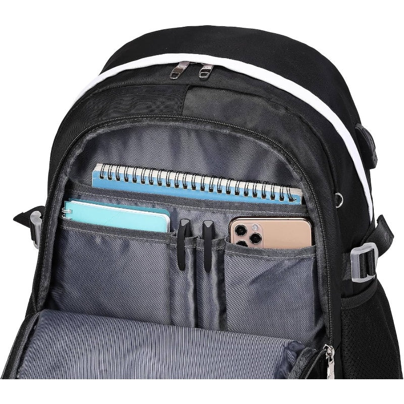 Women Casual Backpack Set School Bookbag Set Cute Laptop Ruaksack Black