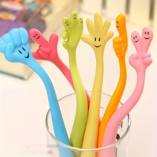 10pcs Fun Bendable Finger Ballpoint Pens - Creative Office Supplies & Craft Gift Set