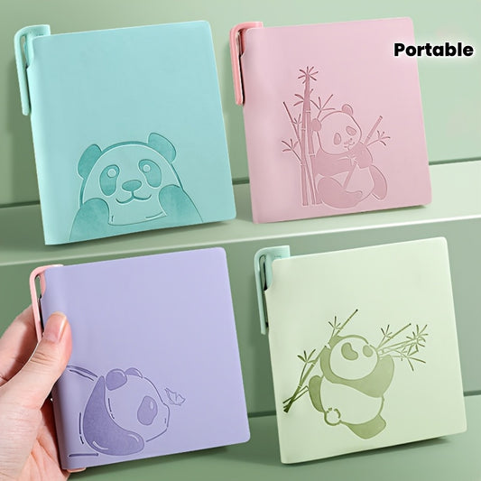 1set Cute Panda Notebook 1set Super Cute Panda Square Small Notebook