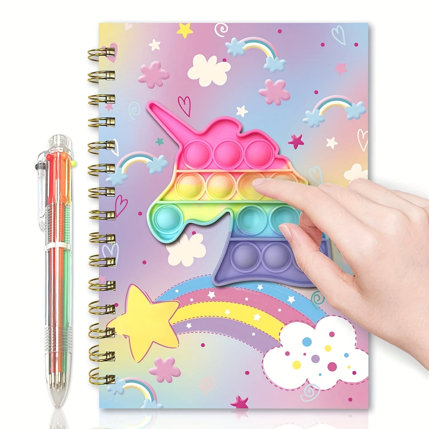 2pcs Unzipped Notebook Set, One 8.5X5.3-Inch Notebook with 80 Sheets And 160 Pages