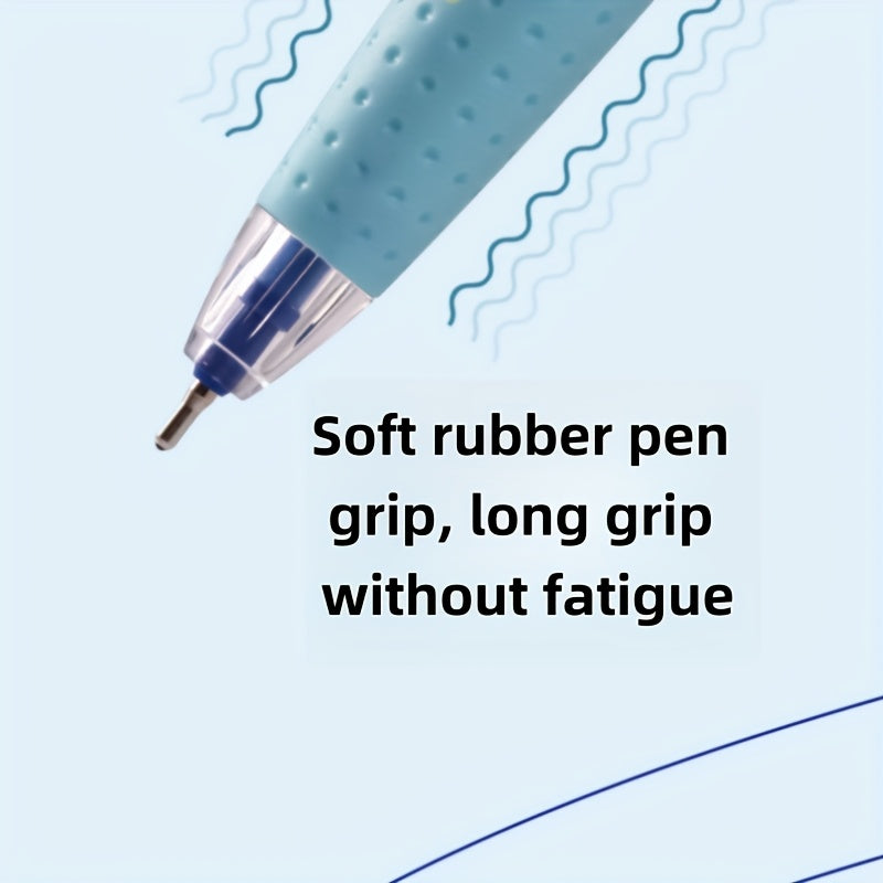 36pcs 0.7mm Blue Gel Pen with Soft Grip, Suitable for Study and Office