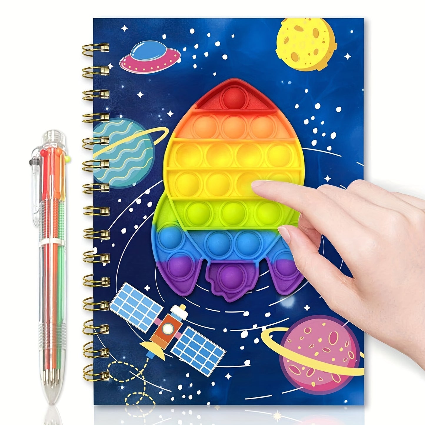 2pcs Unzipped Notebook Set, One 8.5X5.3-Inch Notebook with 80 Sheets And 160 Pages