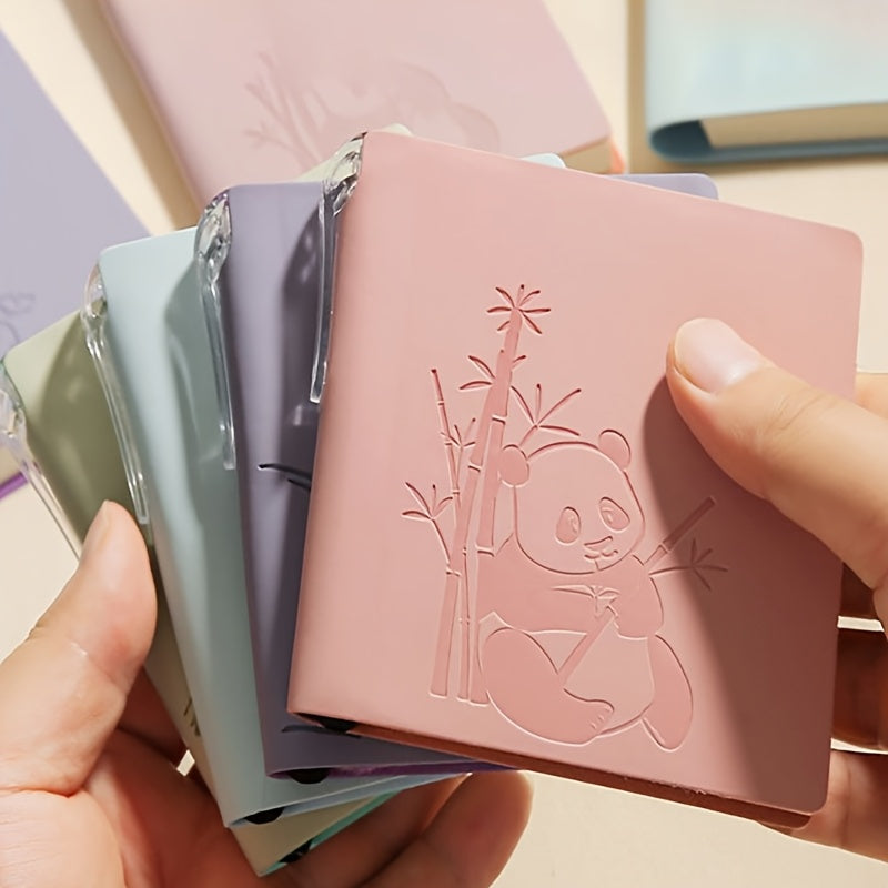 1set Cute Panda Notebook 1set Super Cute Panda Square Small Notebook