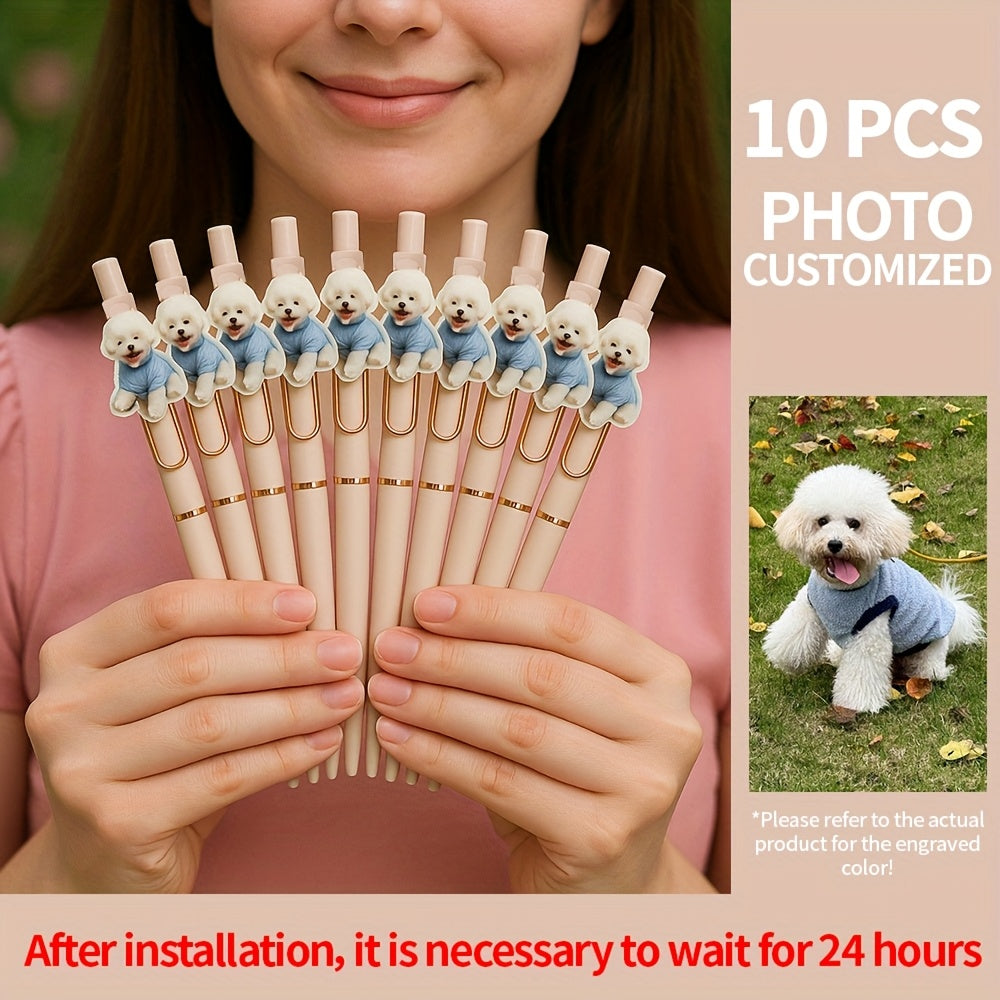 Personalized ballpoint pen, DIY photo custom motivational ballpoint pen, acrylic pet photo printing