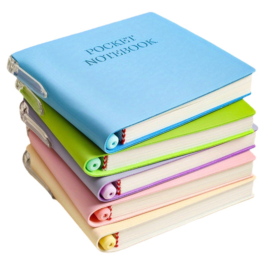 5pcs Colorful Mini Notebooks with Lined Pages - Portable Pocket-Sized for Everyday Organization
