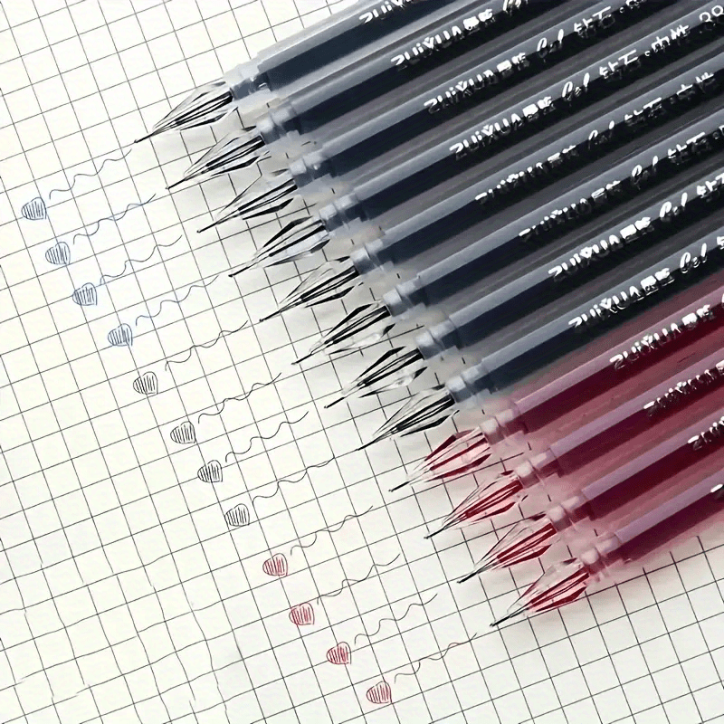 A Pack of 15 Diamond Tip Gel Pens with 0.38Mm Fine Tip, Large Capacity