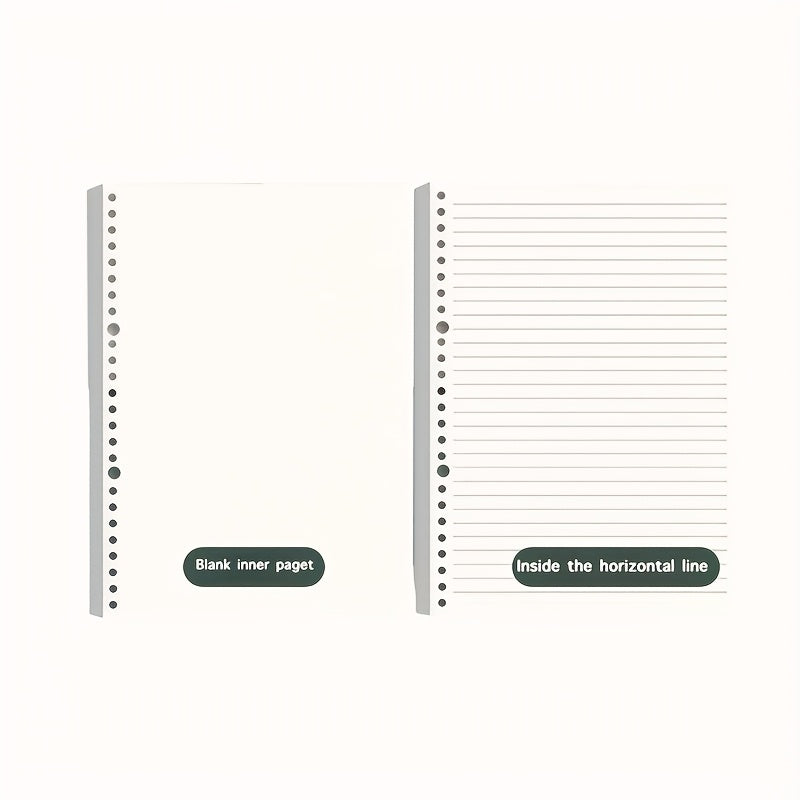 5pcs Stylish B5 Notebook 5pcs Stylish Non-Slip Detachable B5 Ring Notebook