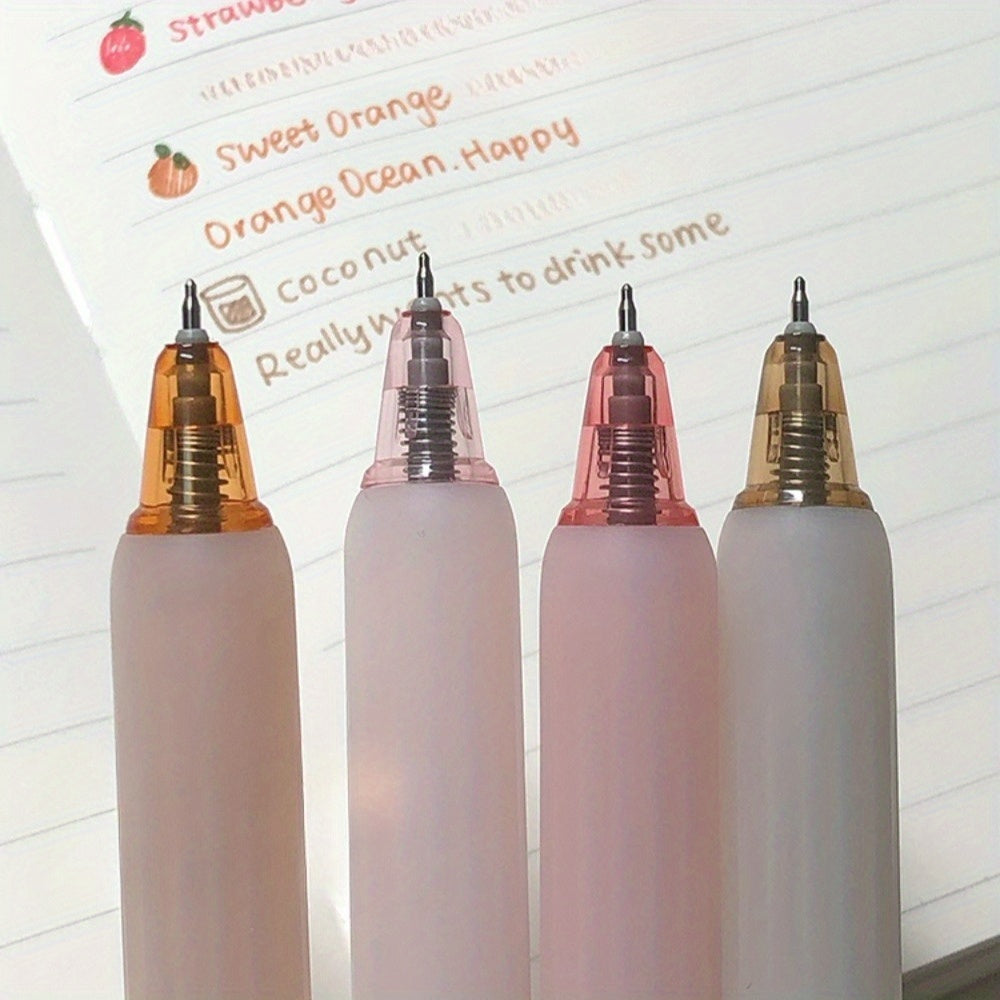 8pcs Colors Gel Pen Set, Plastic Quick-Drying 0.5mm Medium Point Super Soft Grip for Diary