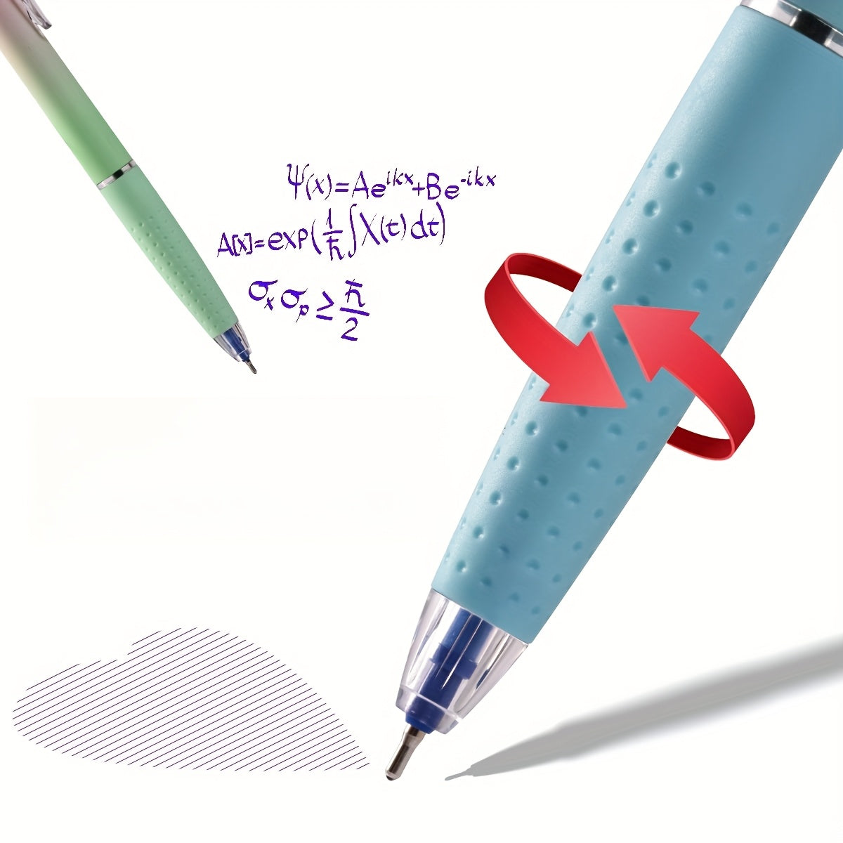 36pcs 0.7mm Blue Gel Pen with Soft Grip, Suitable for Study and Office