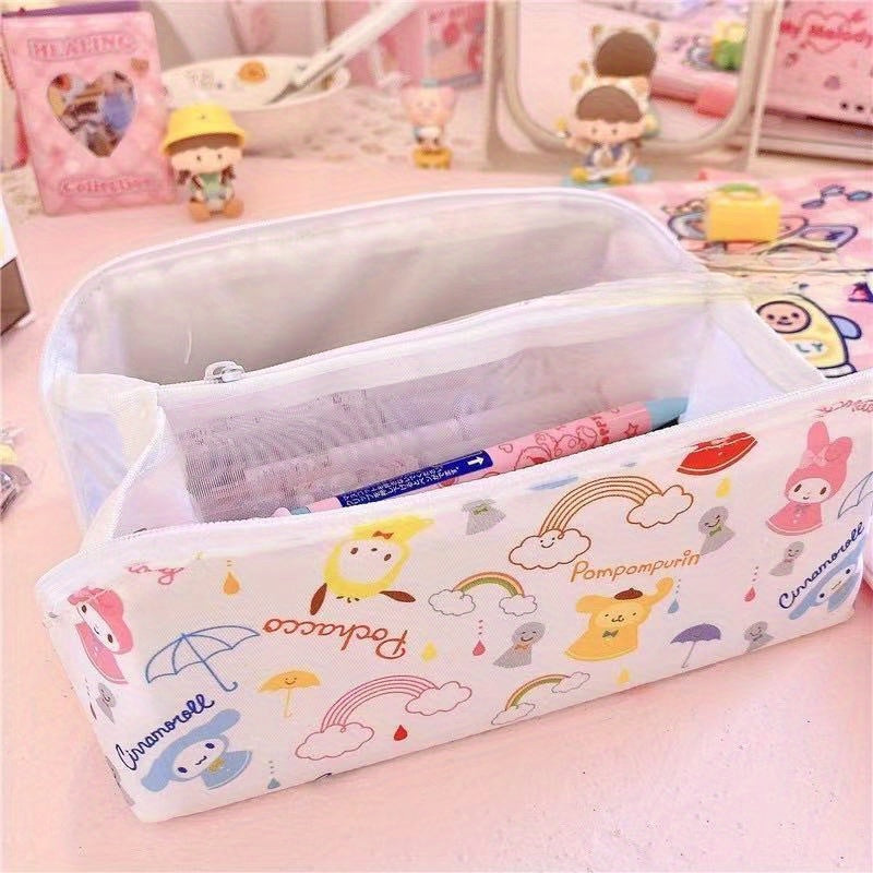 Clow Double-Layer Three-Dimensional Pencil Cinnamon Meilti Storage Bag Large Capacity Cute